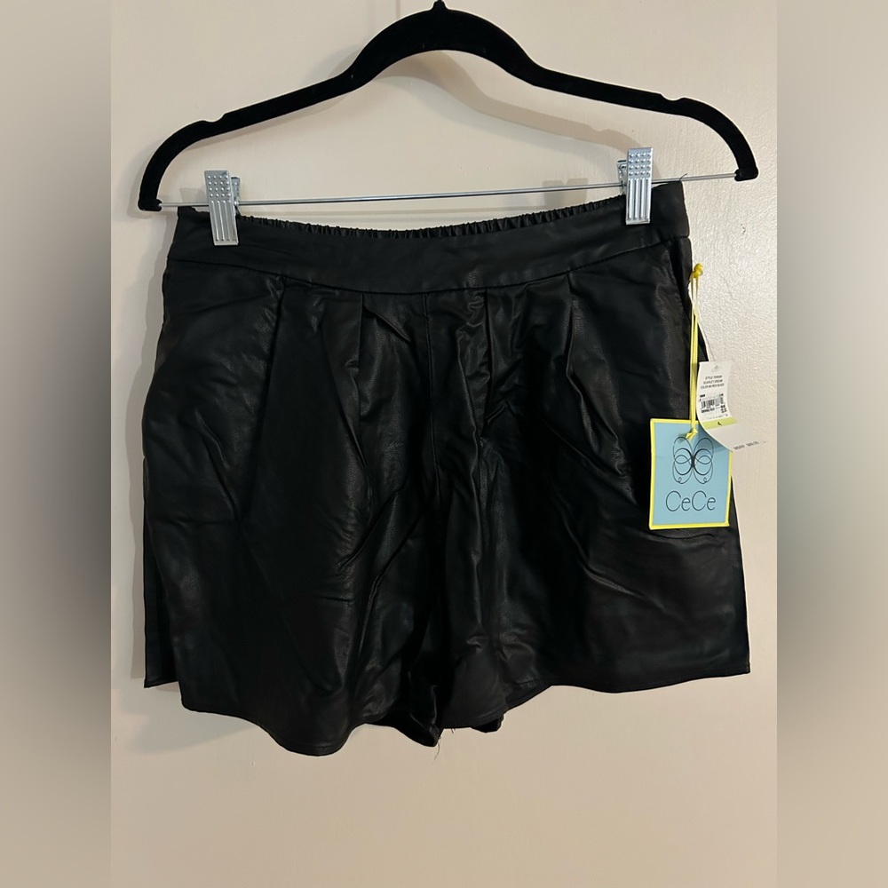 Cece leather shorts